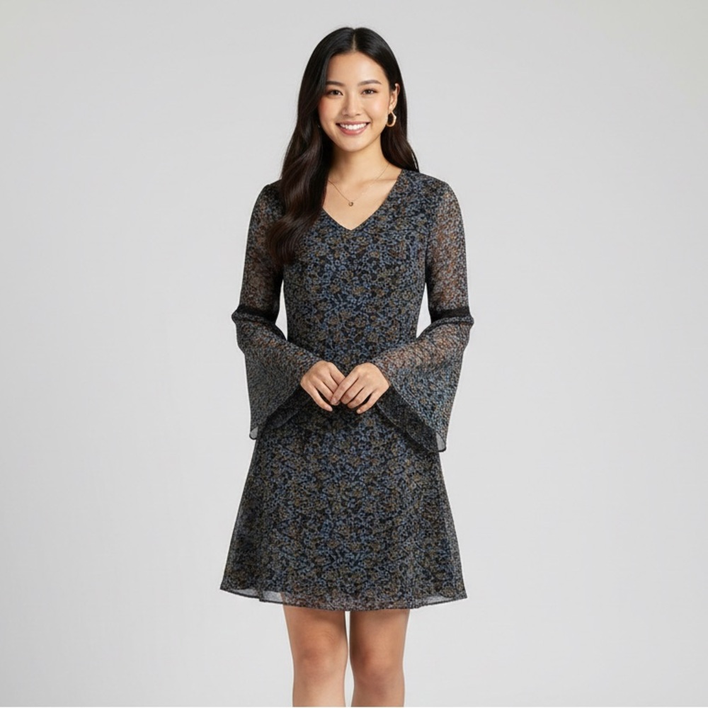 Cabi Poise V- Neck Floral Fairy dress Y2K‎